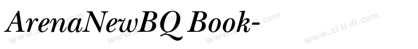 ArenaNewBQ Book字体转换